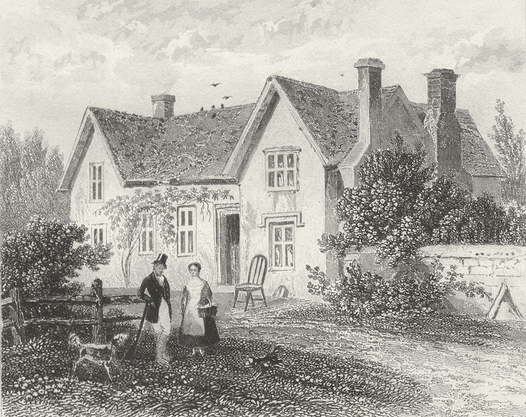 COXWOLD. Shandy Hall. Yorkshire. DUGDALE c1840 antique print picture